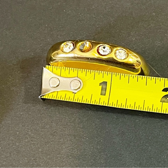 Leopard Panther Rhinestone Gold Pushback Concho Hardware Button Crafts Bling 5x - Picture 12 of 13